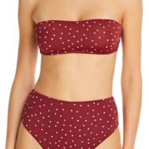 Women's Red Polka Dot Bikini Set- Vix swimwear
